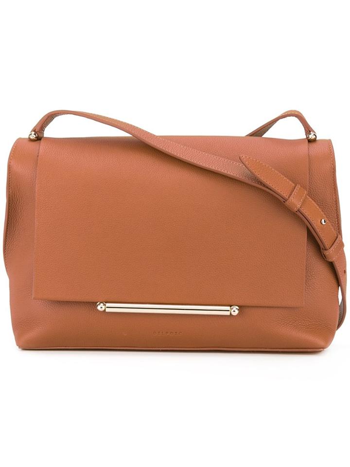 Delpozo Medium Shoulder Bag - Brown