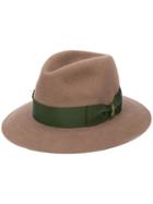 Borsalino Wide-brimmed Folar Hat - Brown