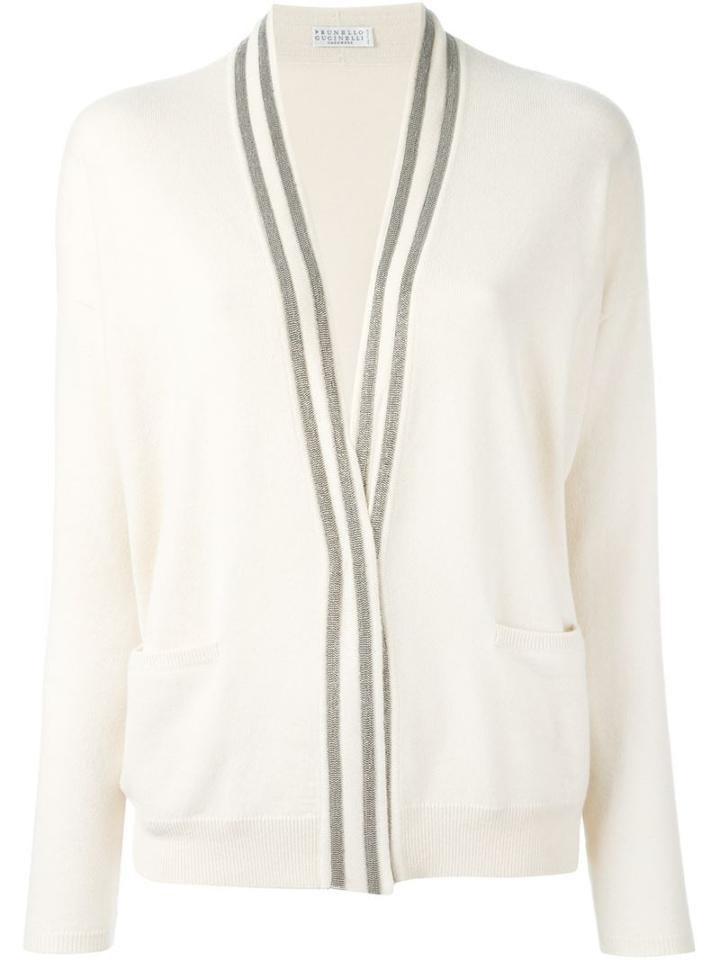 Brunello Cucinelli Bead Striped Cardigan