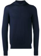 Maison Margiela Hooded Jumper, Men's, Size: Large, Blue, Wool