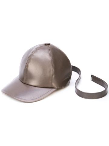 Arthur Avellano Solid-colour Cap - Grey