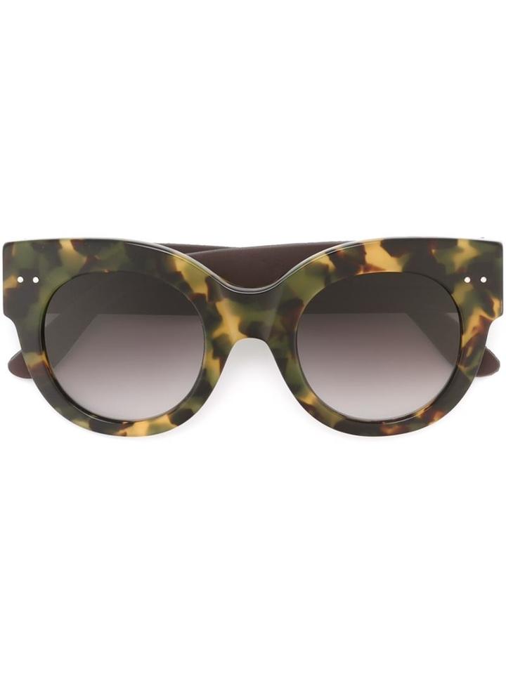 Bottega Veneta Eyewear Thick Frame Sunglasses