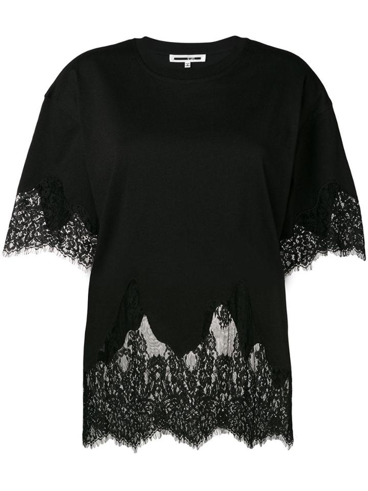 Mcq Alexander Mcqueen Lace Oversized T-shirt - Black