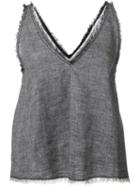 Le Ciel Bleu A-line Top, Women's, Size: 36, Grey, Linen/flax