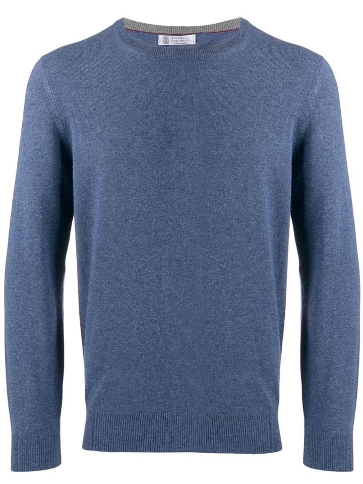 Brunello Cucinelli Fine Knit Sweatshirt - Blue