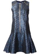 Tanya Taylor Drop Waist Dress, Women's, Size: 6, Blue, Polyamide/polyester