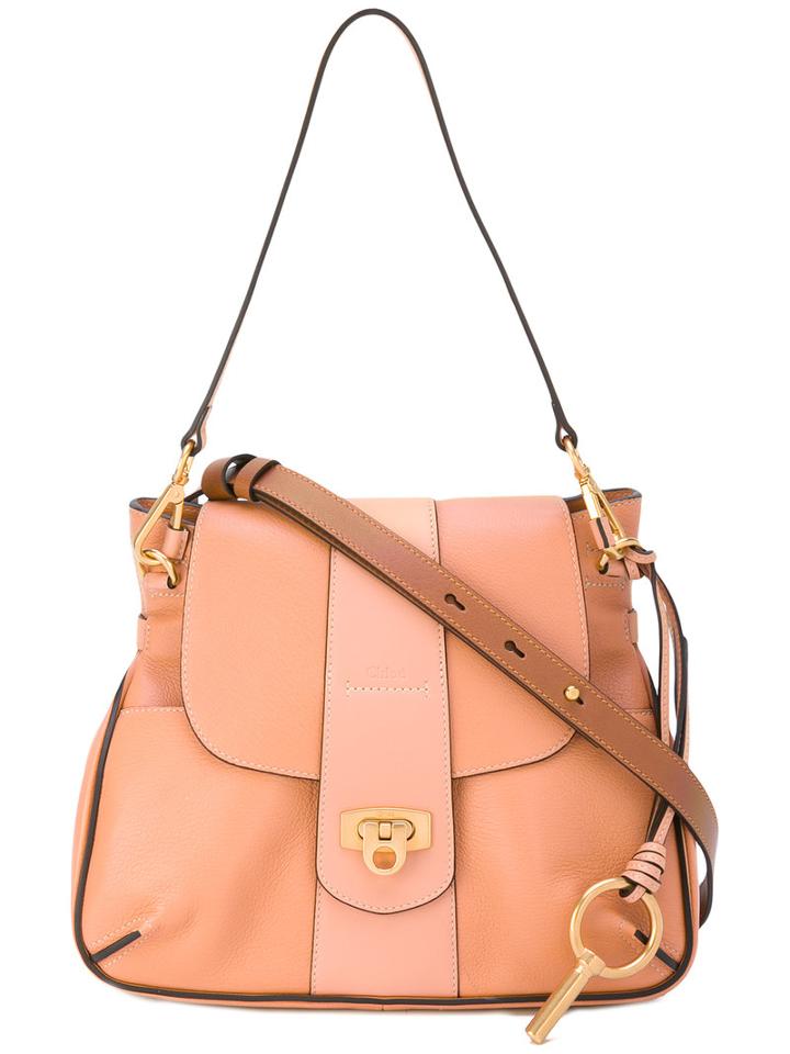 Chloé - 'lexa' Tote - Women - Calf Leather - One Size, Yellow/orange, Calf Leather