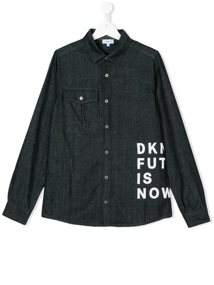 Dkny Kids Denim Shirt - Blue