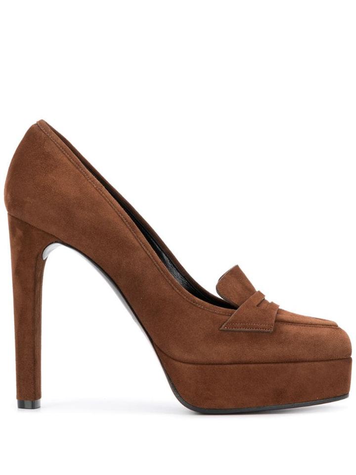 Casadei Loafer Pumps - Brown
