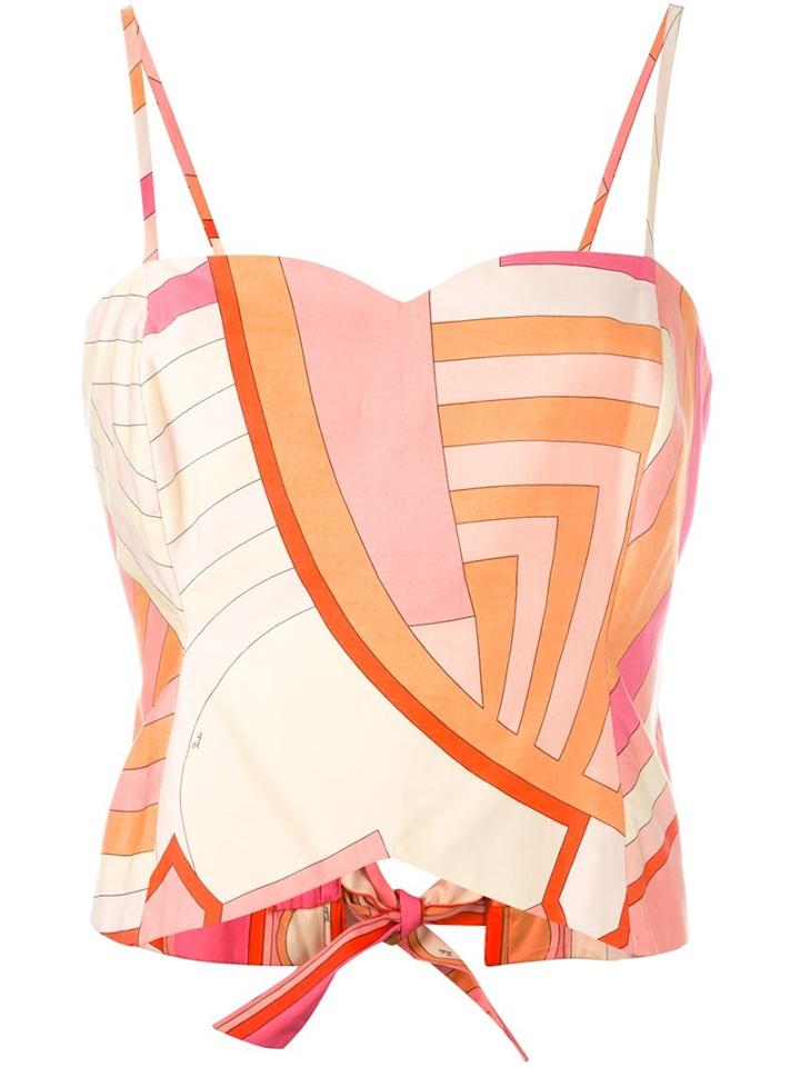 Emilio Pucci Vintage Abstract Print Top