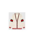 Fashion Concierge Vip Gucci - Web Cable Knit Wool Cardigan -