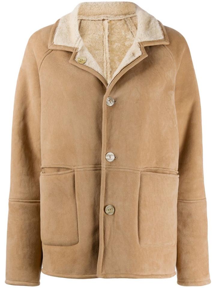 Giorgio Brato Reversible Shearling Jacket - Neutrals
