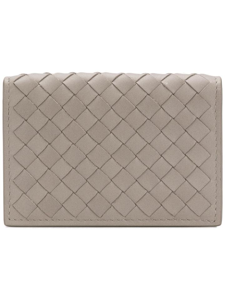 Bottega Veneta Intrecciato Cardholder - Nude & Neutrals