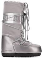 Moon Boot Metallic Snow Boots - Silver