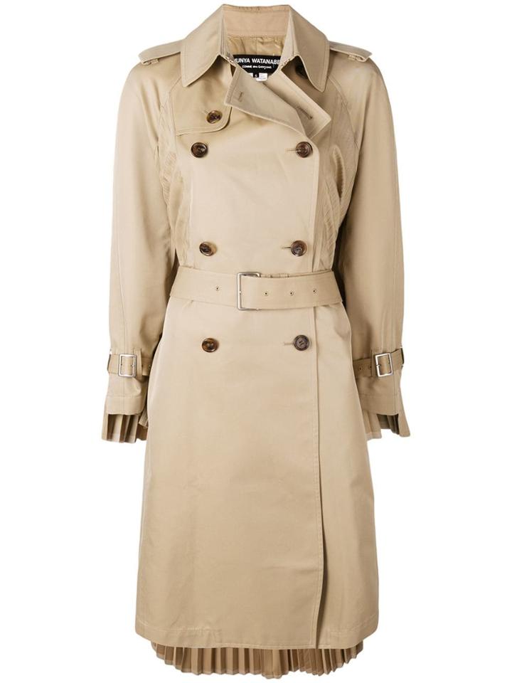 Junya Watanabe Double Breasted Coat - Nude & Neutrals