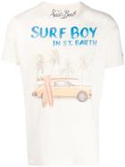 Mc2 Saint Barth Surf Boy Print T-shirt - Neutrals