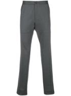 Z Zegna Drawstring Slim-fit Trousers - Grey