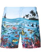 Orlebar Brown Reef Scene Swim Shorts - Blue