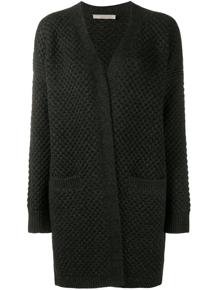 Vince Oversized Cardigan, Women's, Size: Small, Grey, Wool/yak