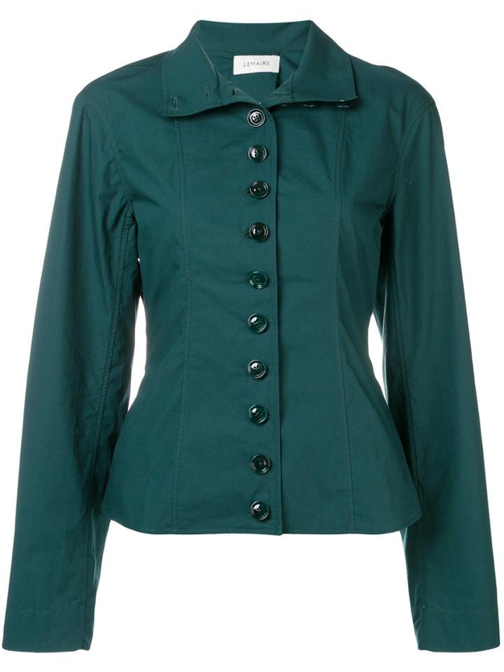 Lemaire High Collar Blouse - Green