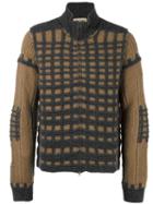Al Duca D'aosta 1902 Check Knit Cardigan, Men's, Size: Xxl, Nude/neutrals, Wool/mohair/polyamide/acrylic