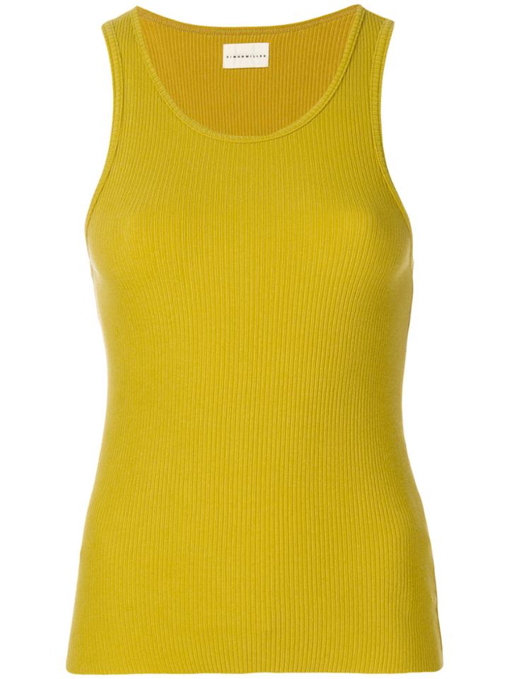 Simon Miller Ribbed Vest Top - Yellow & Orange