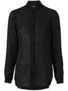 Alexandre Plokhov Long Sleeve Shirt, Women's, Size: 40, Black, Polyamide/virgin Wool