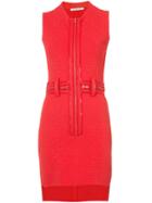 Givenchy Zipped Fitted Dress - Red