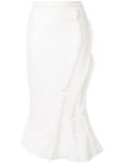 Rachel Gilbert Kiki Ruffle Trimmed Skirt - White