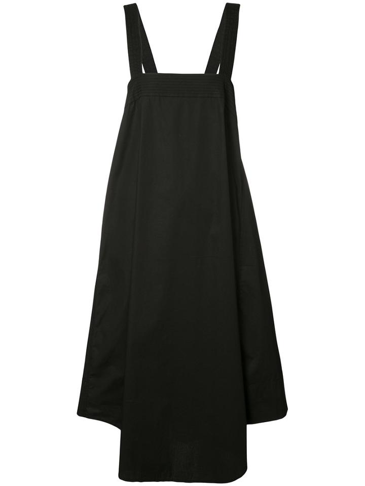 Trina Turk - Back Lace-up Detail Dress - Women - Cotton/spandex/elastane - L, Black, Cotton/spandex/elastane