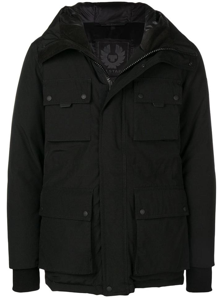 Belstaff Cargo Pocket Hooded Jacket - Black