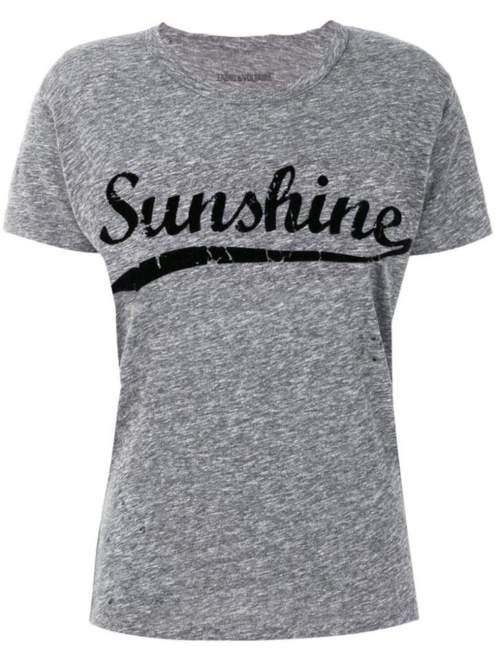 Zadig & Voltaire Sunshine Printed T-shirt - Grey