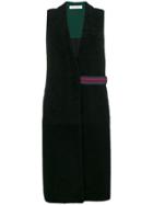 Inès & Maréchal Sleeveless Coat - Black