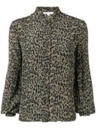 Lily And Lionel Leopard Maddox Blouse - Green