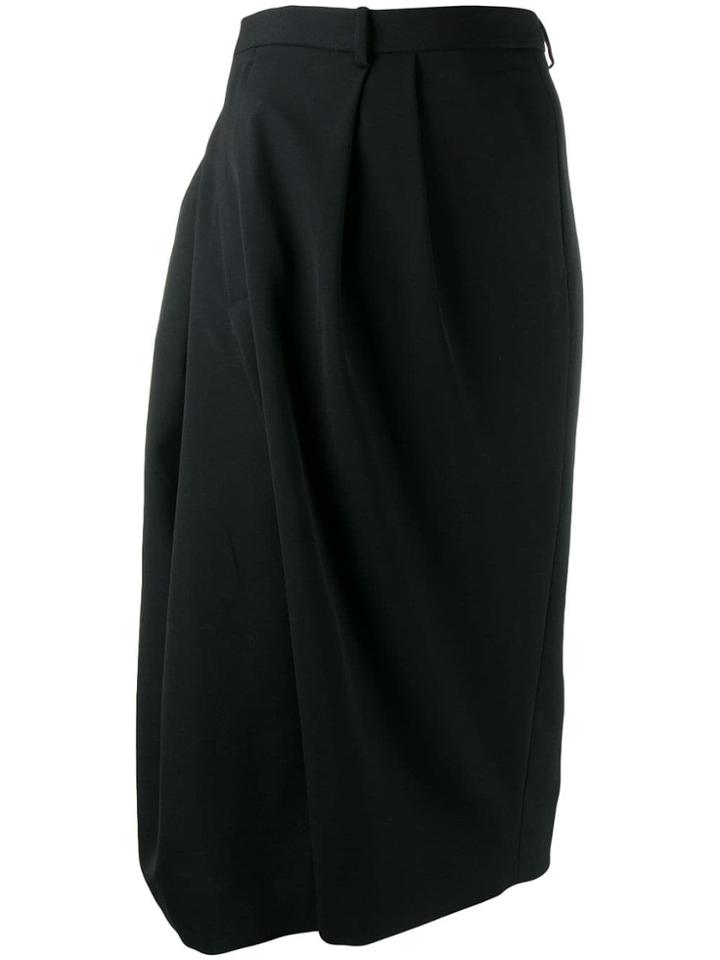 Maison Margiela Asymmetric Cropped Trousers - Black