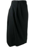 Maison Margiela Asymmetric Cropped Trousers - Black