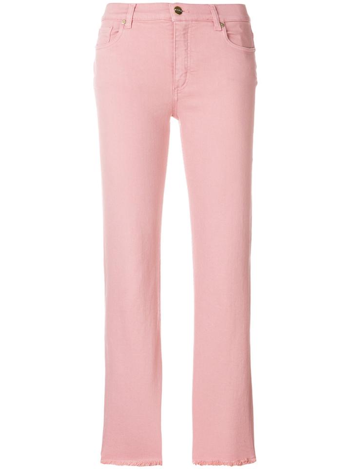 Etro Cropped Jeans - Pink & Purple