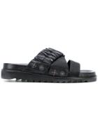 Toga Virilis Cleated Sole Sandals - Black