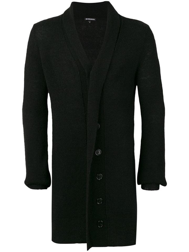 Ann Demeulemeester Mid-length Cardigan - Black