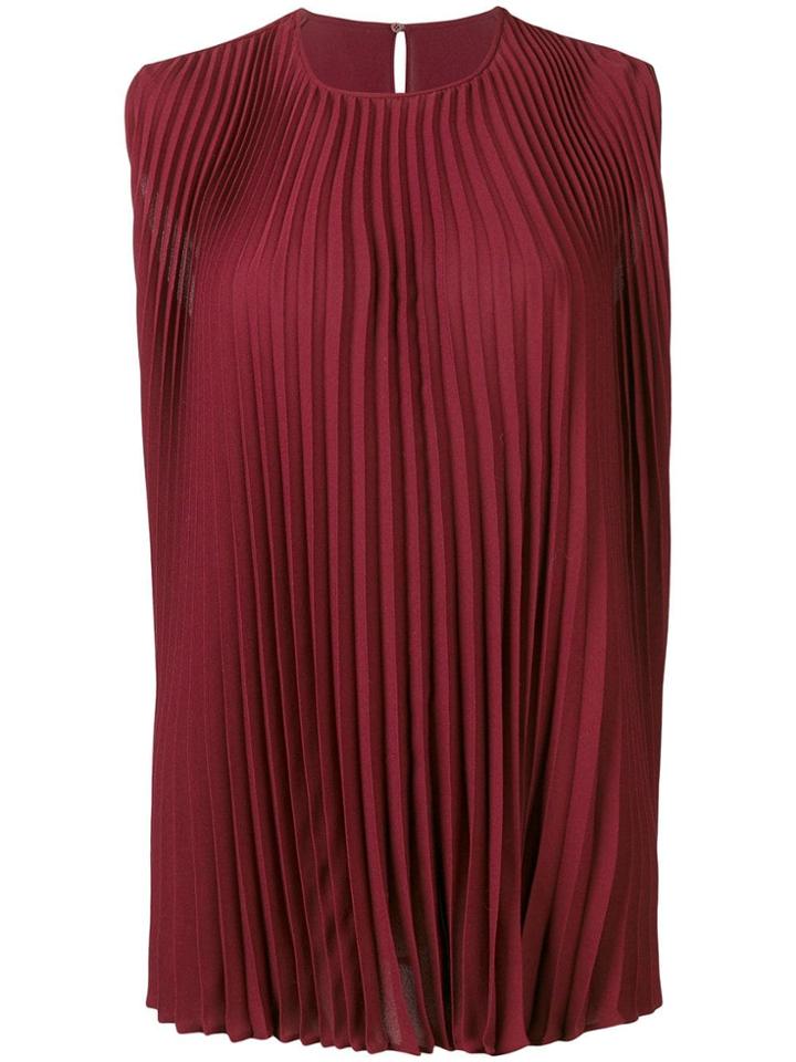 Valentino Valentino Pleated Top - Red