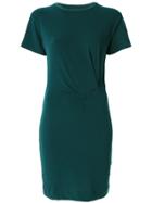 By Malene Birger Gathered Detail T-shirt Dress - Green