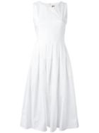 Twin-set Sleeveless Mid-length Dress, Women's, Size: 42, White, Cotton/spandex/elastane