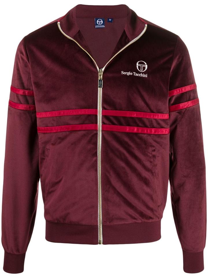 Sergio Tacchini Velvet Sports Jacket - Red
