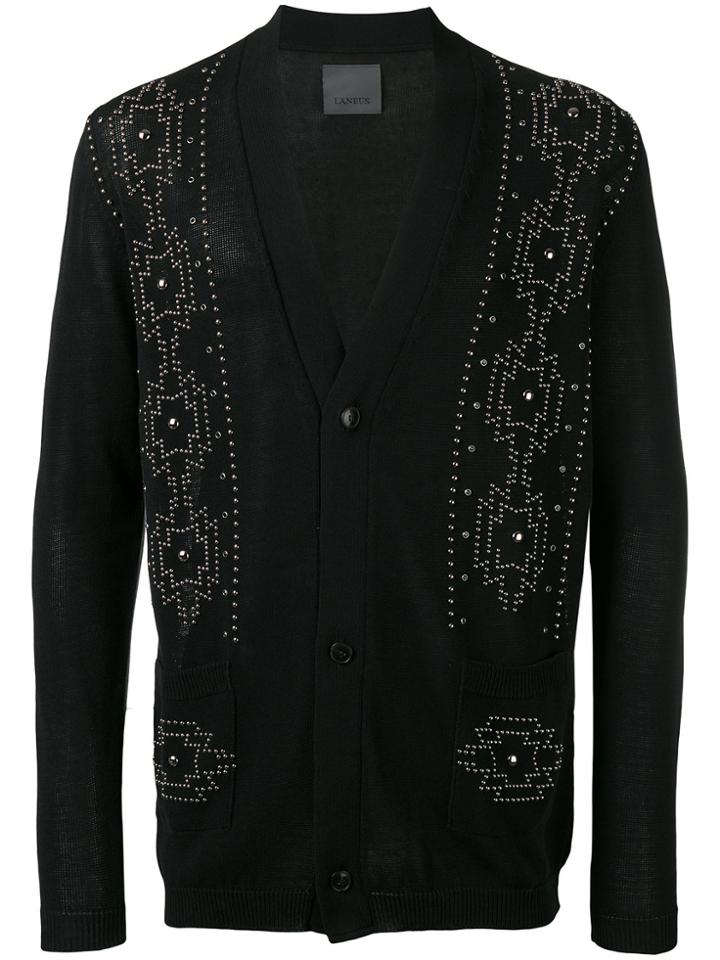 Laneus Embellished Cardigan - Black