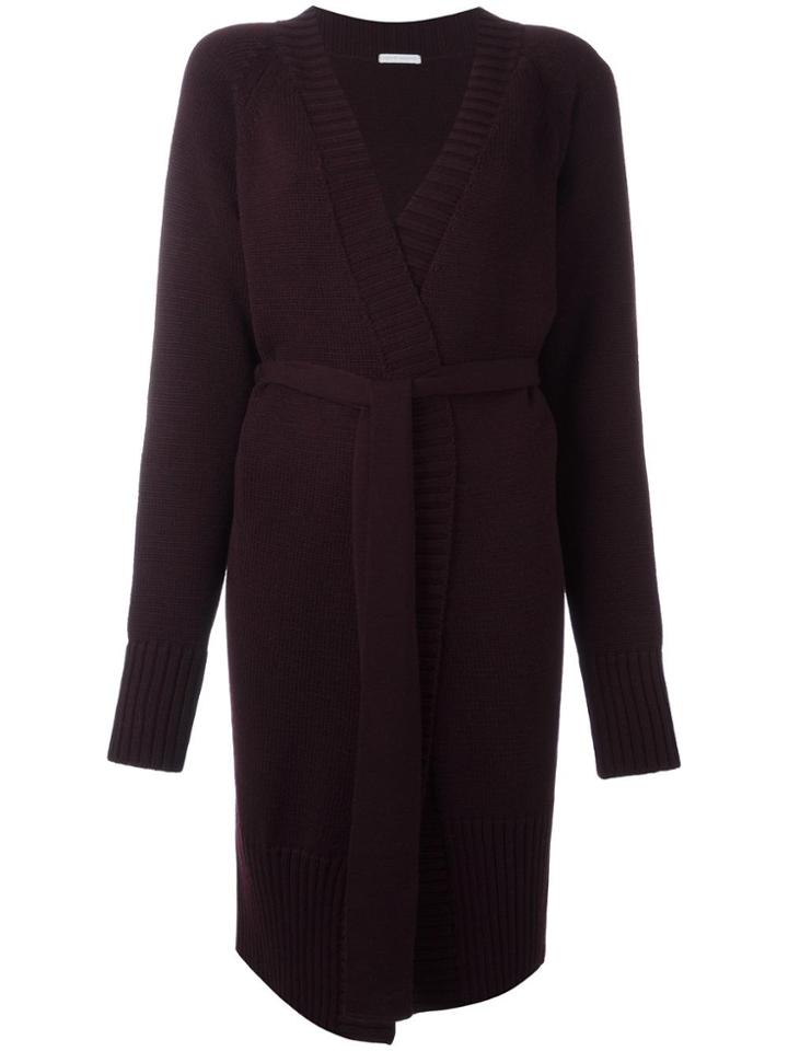 Société Anonyme 'm' Belted Cardi-coat - Red