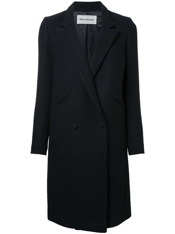 Taro Horiuchi Tailored Coat, Women's, Size: Small, Black, Nylon/wool