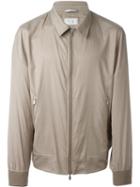 Brunello Cucinelli Zipped Jacket, Men's, Size: 54, Nude/neutrals, Silk/wool