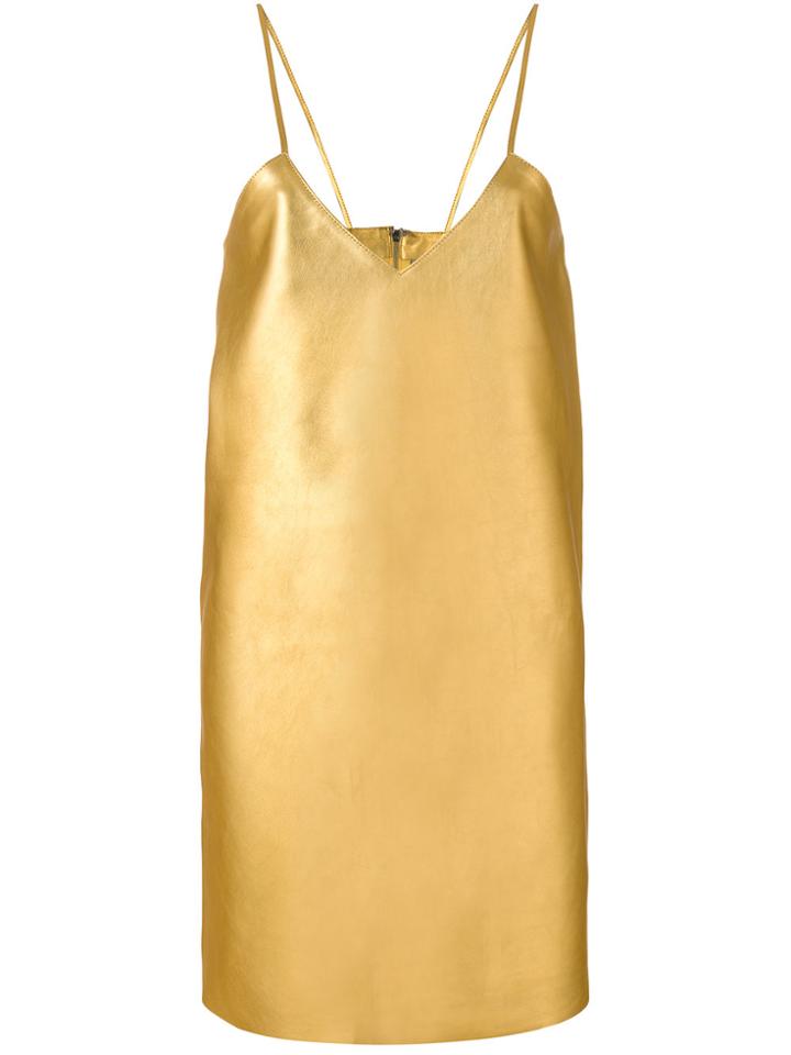 Manokhi V-neck Dress - Metallic