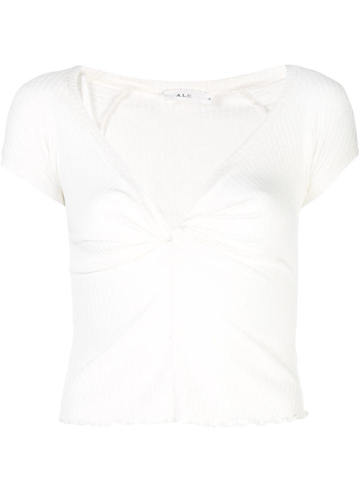 A.l.c. Deep V-neck Top - White