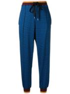 Marni High Rise Tapered Trousers - Blue